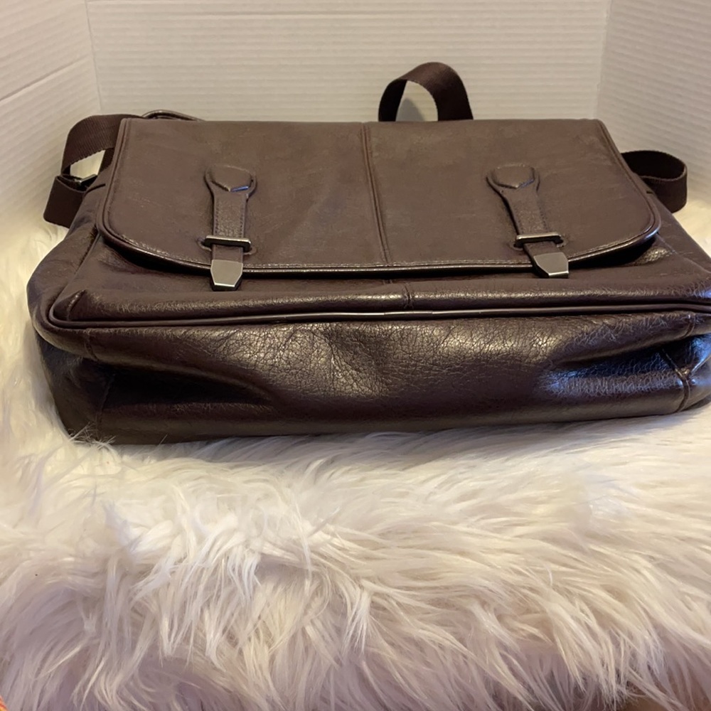 Buxton Leather Laptop Briefcase Bag Gem